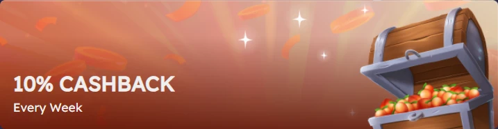 Cashback hebdomadaire de 10&nbsp;% sur Casino Peaches